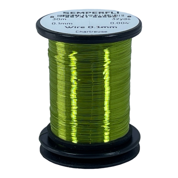 Semperfli Wire 0.1mm Chartreuse